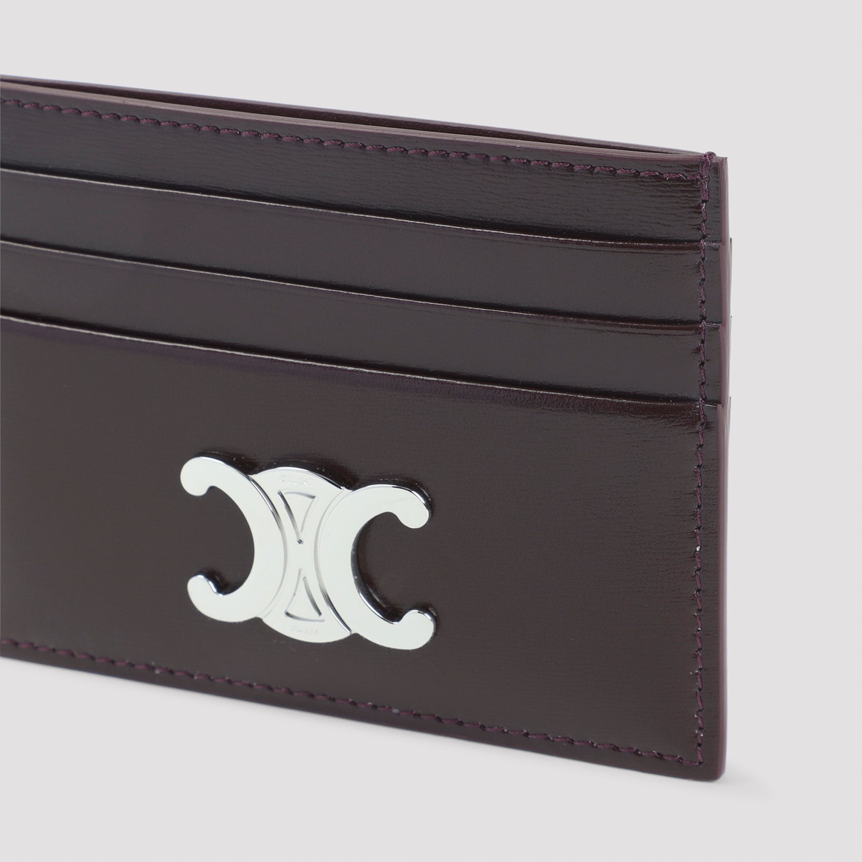 CELINE Mini Triomphe Calfskin Card Holder