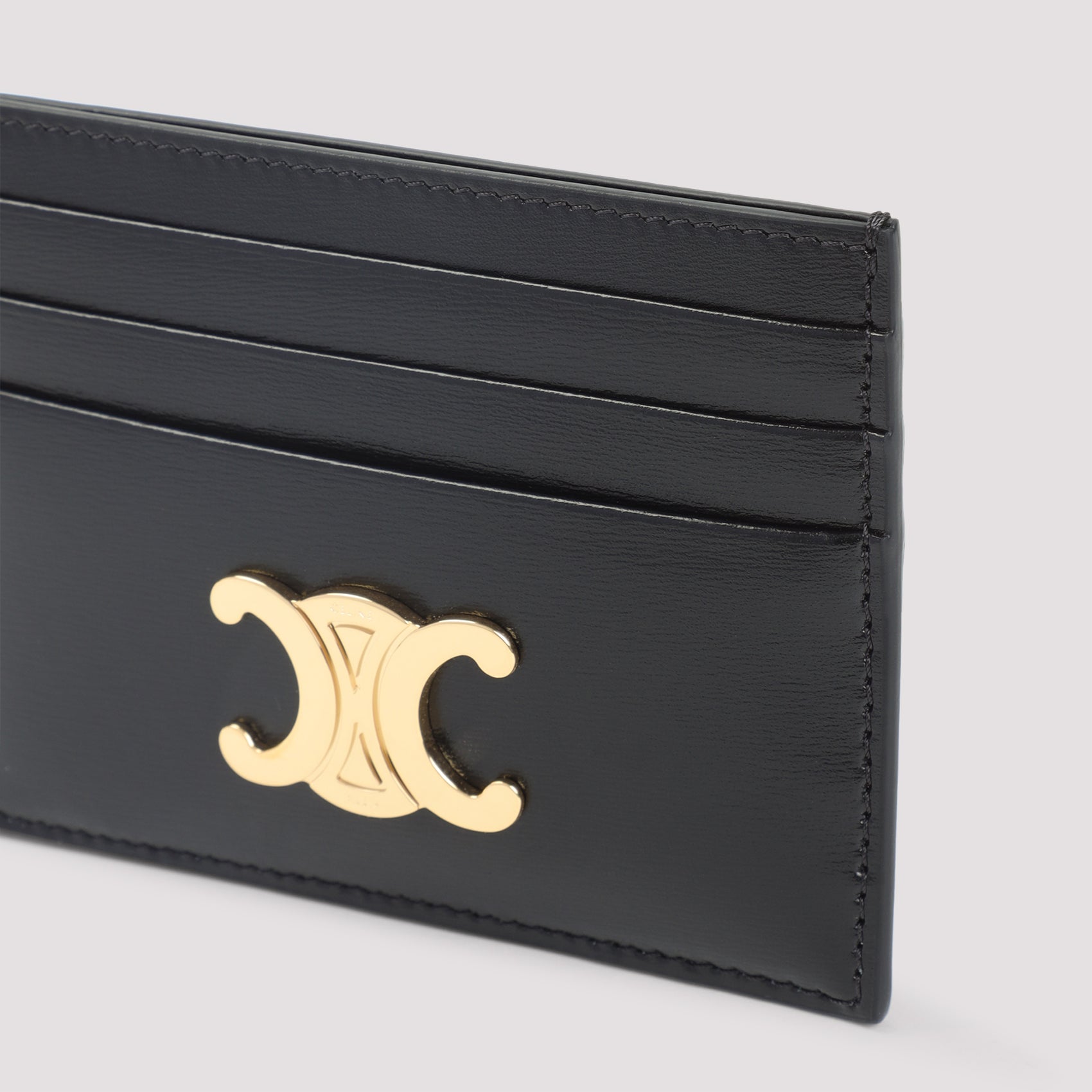 CELINE Mini Triomphe Leather Card Holder (11cm x 8cm)