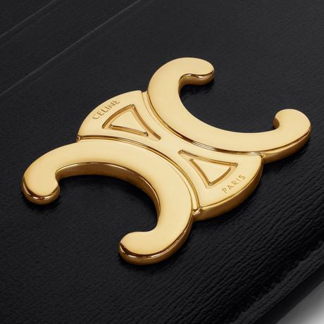 CELINE Mini Triomphe Leather Card Holder (11cm x 8cm)