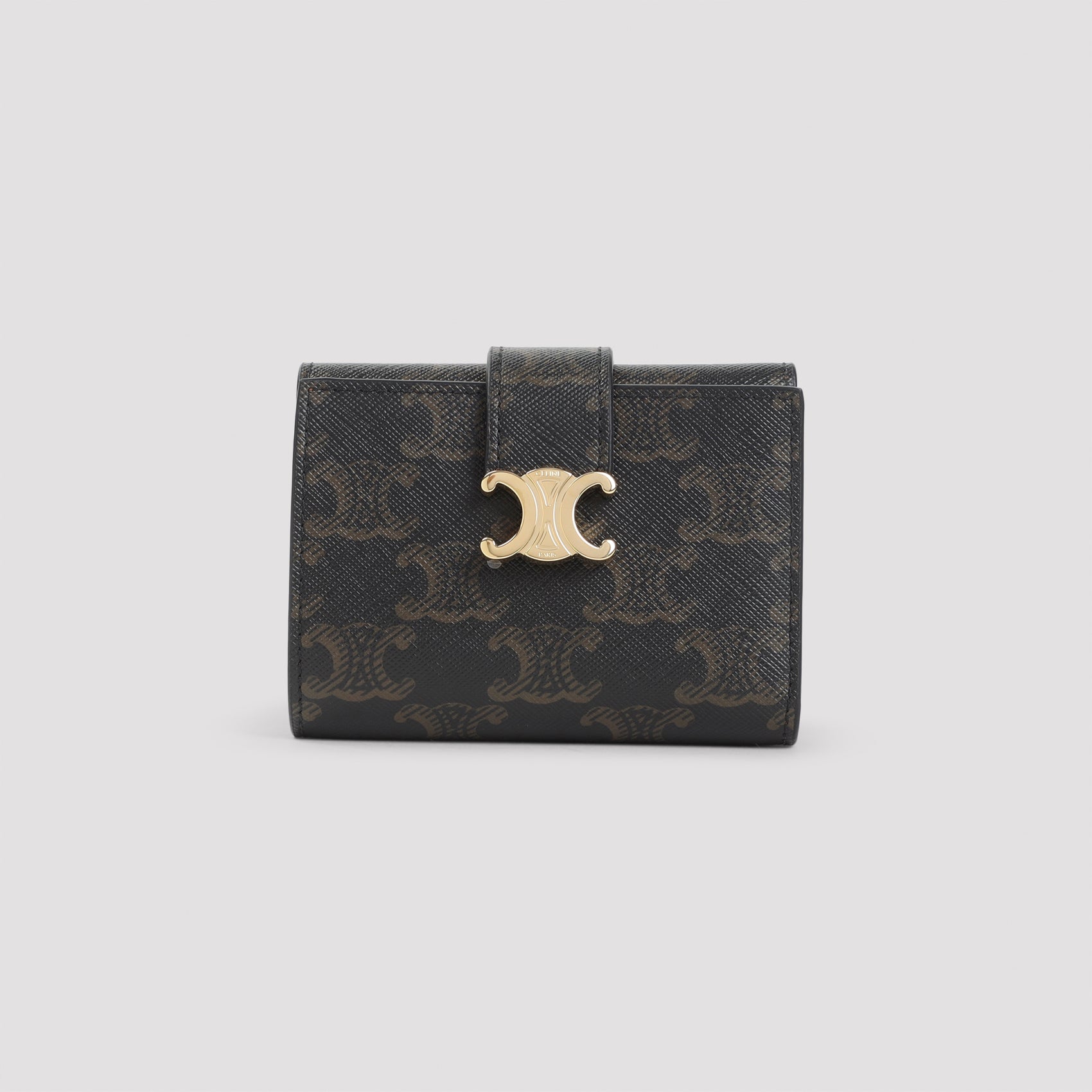 CELINE Mini Fine Strap Canvas Wallet