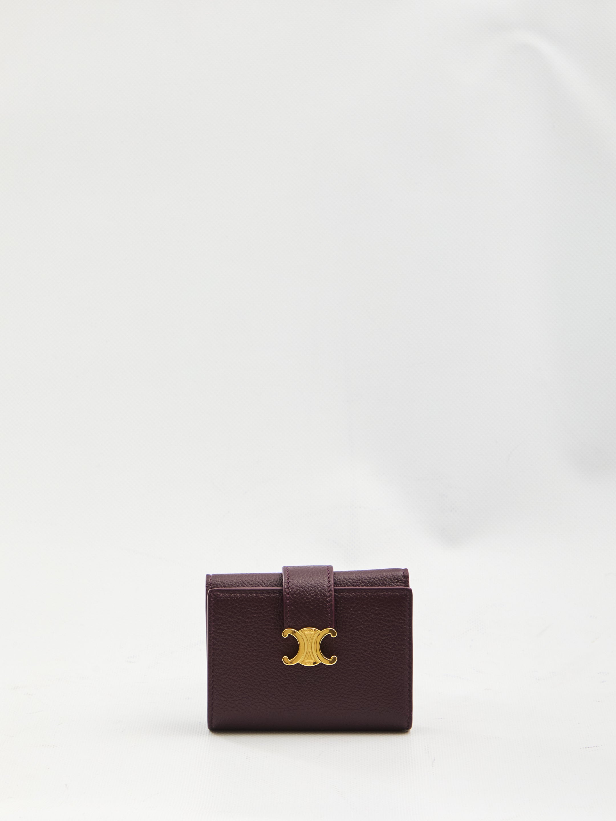 CELINE Triomphe Mini Fine Strap Wallet