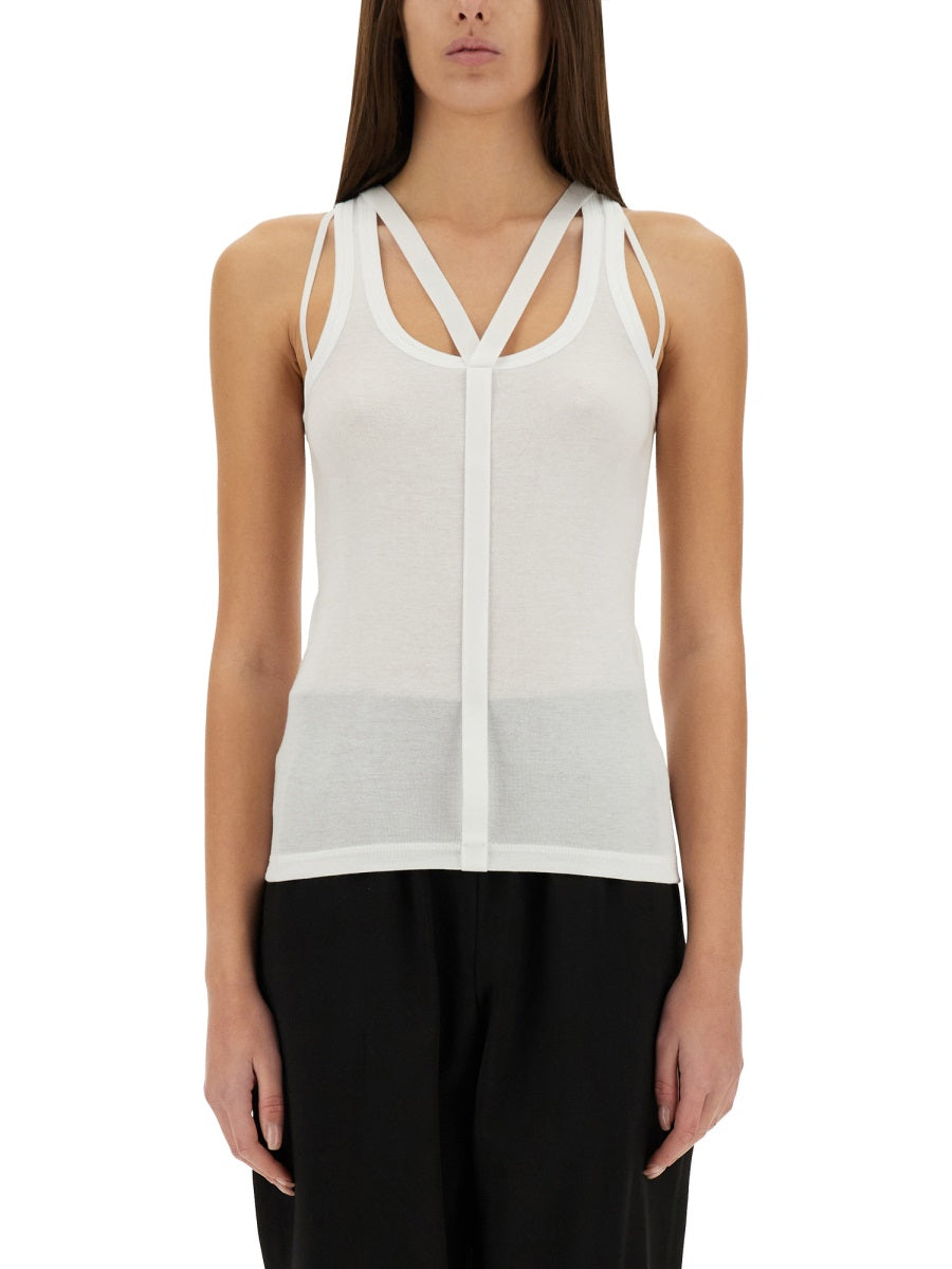 HELMUT LANG Slim Fit Racer Top - Women's Size S