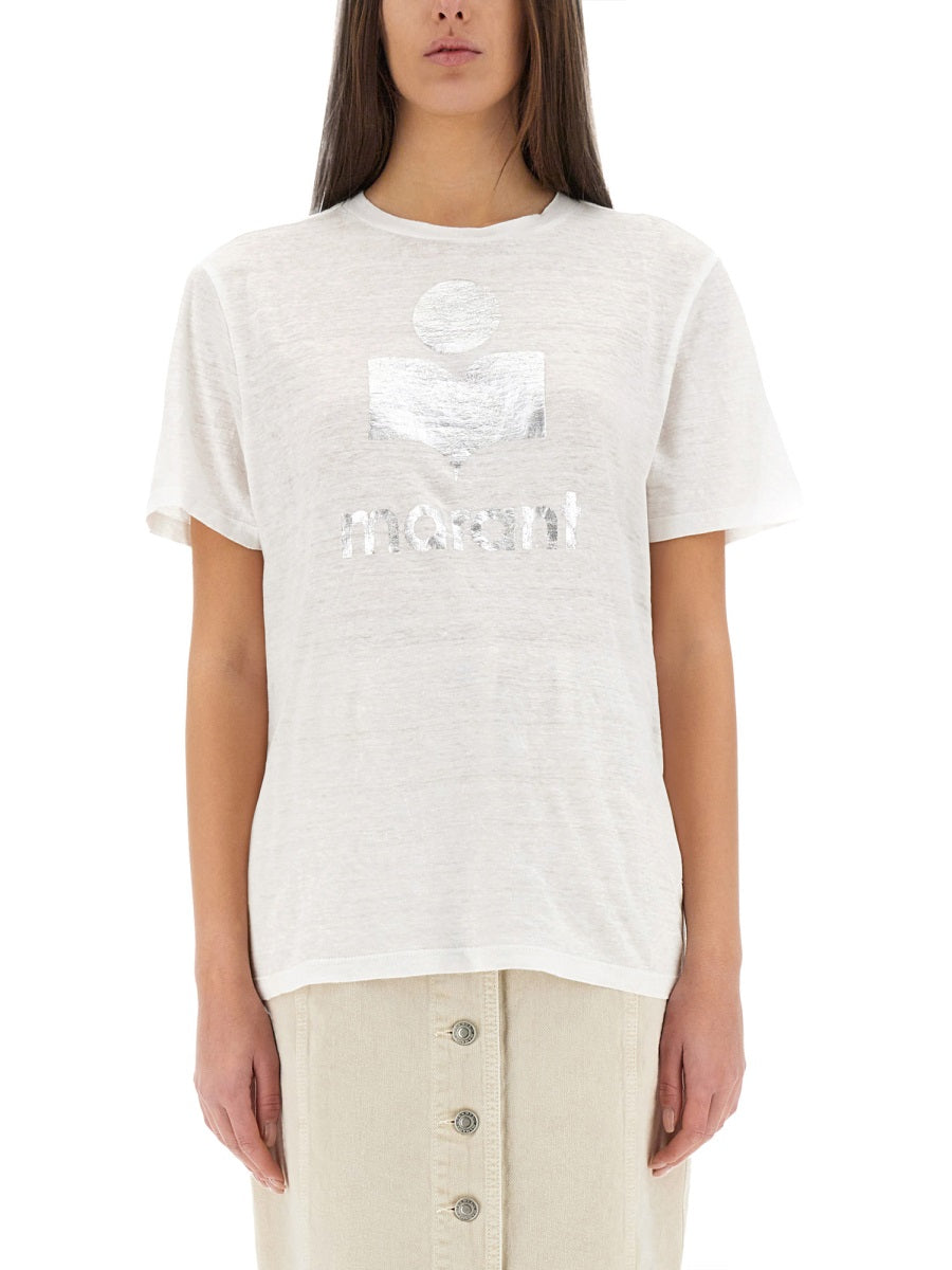 MARANT ÉTOILE Regular Fit Linen T-Shirt