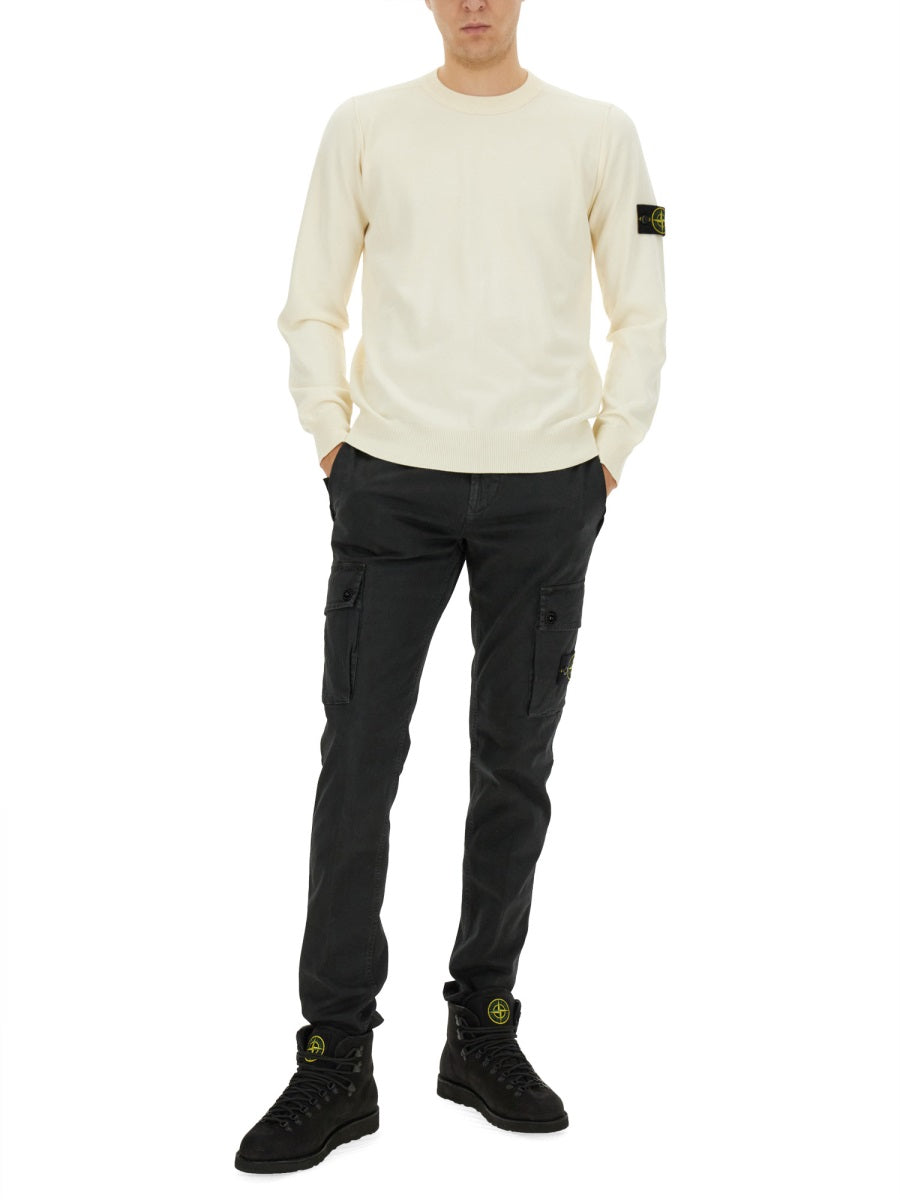 STONE ISLAND Men's Logo Sweater - Size L