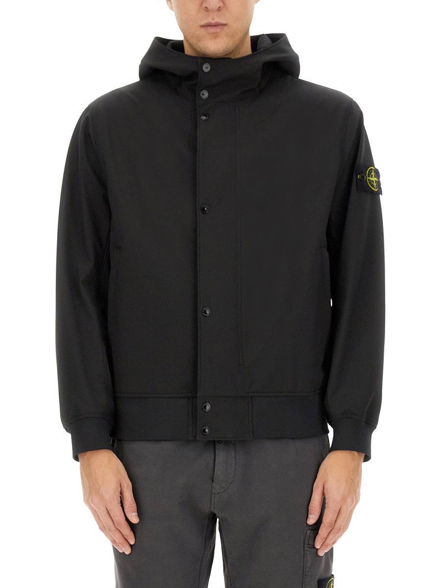 STONE ISLAND Men's Jacket with Hood - Size L