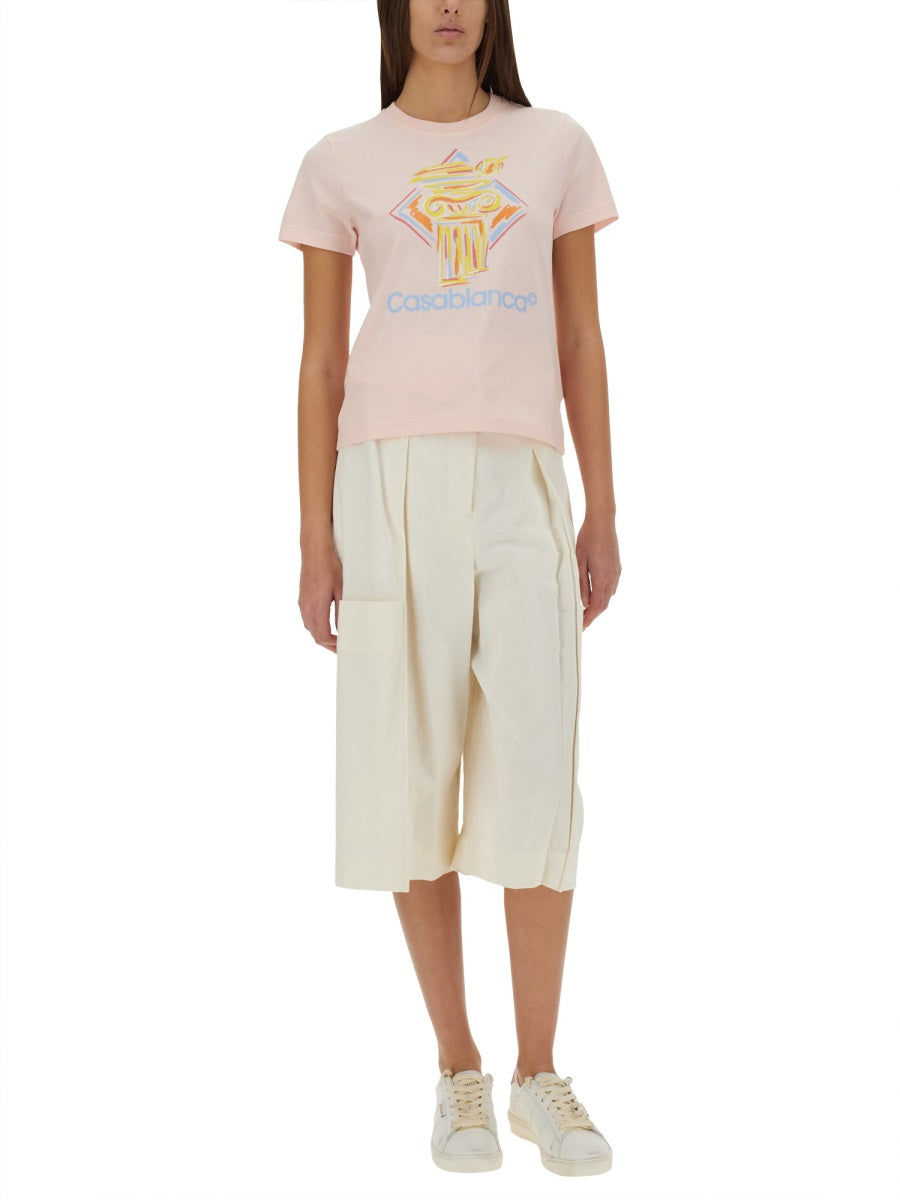 CASABLANCA Fitted T-Shirt - Women - Size S
