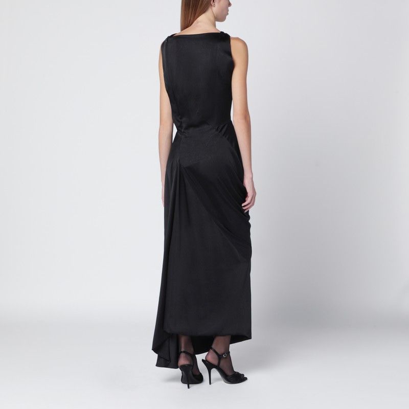 VIVIENNE WESTWOOD Long Fond Dress with Asymmetrical Hem for Women