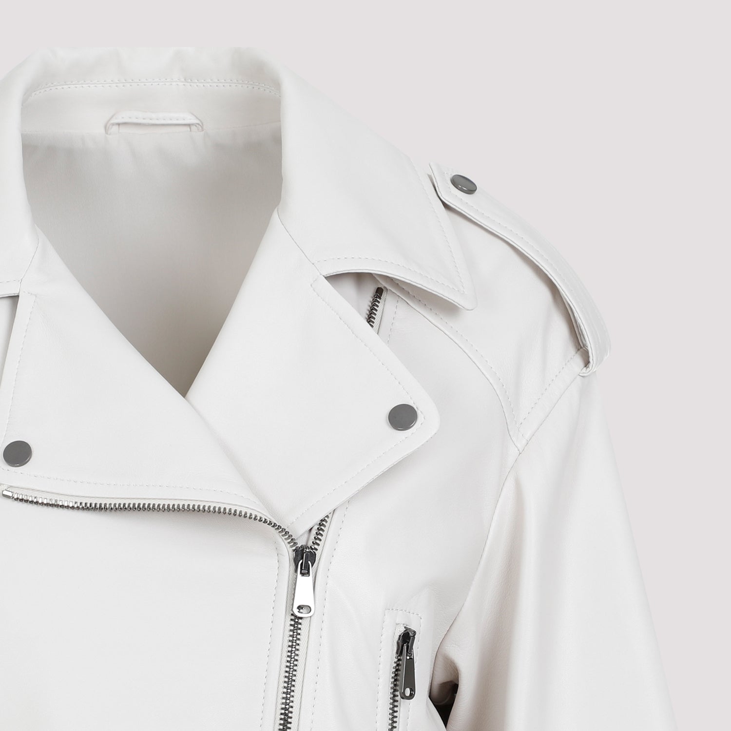 BRUNELLO CUCINELLI Men's 100% Leather Jacket