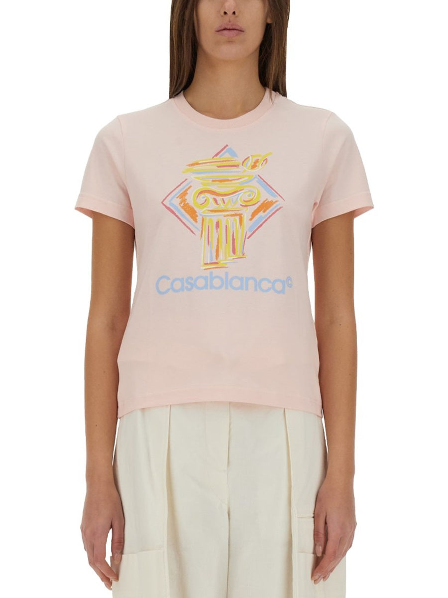 CASABLANCA Fitted T-Shirt - Women - Size S