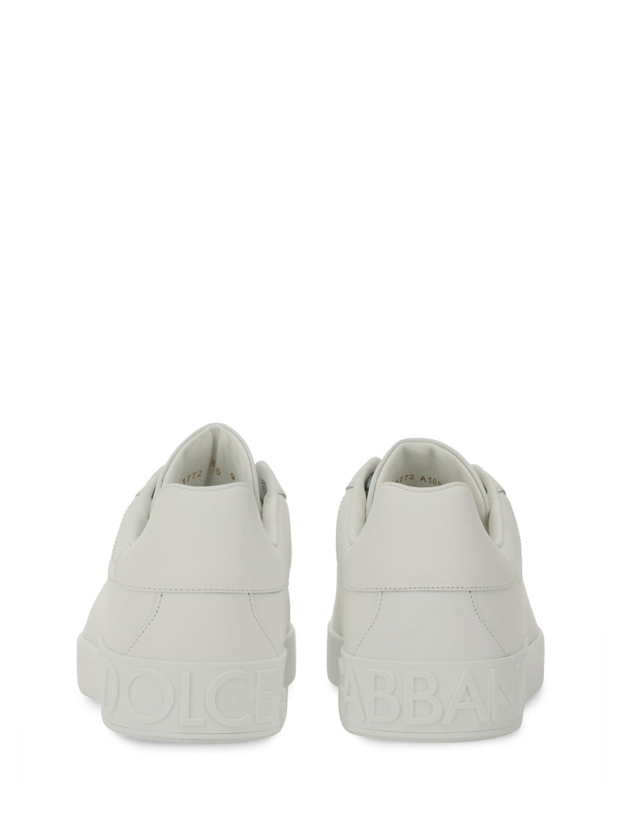 DOLCE & GABBANA Classic Leather Portofino Sneakers for Men