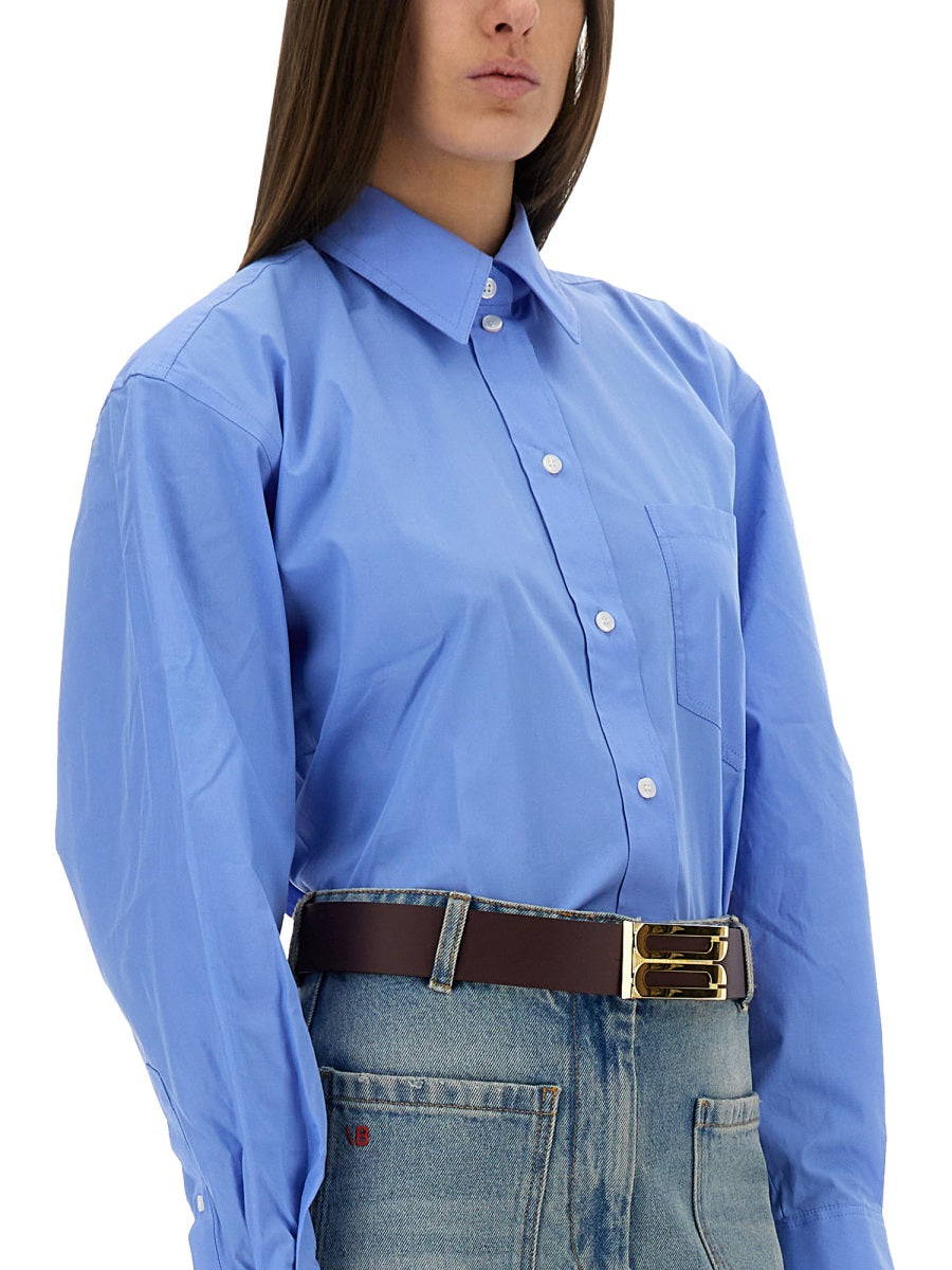 VICTORIA BECKHAM Oversized Cropped Shirt