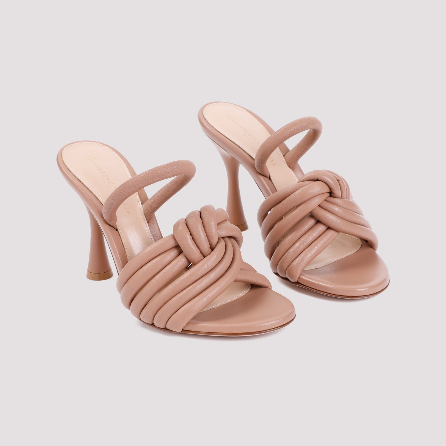 GIANVITO ROSSI Nappa Leather Sandal with 9.5cm Heel Height