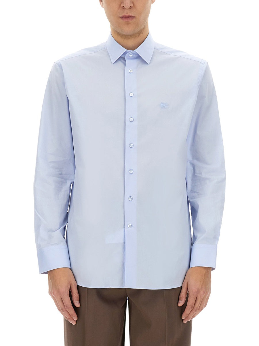 ETRO Regular Fit Pegasus Logo Shirt - Size 40