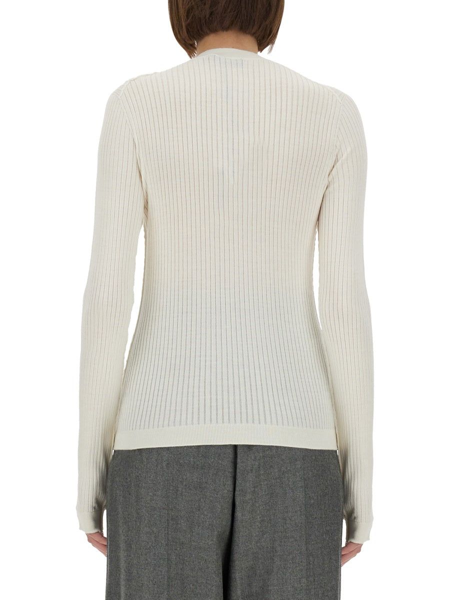 FENDI Slim Fit Wool and Silk Sweater - Size 40 IT