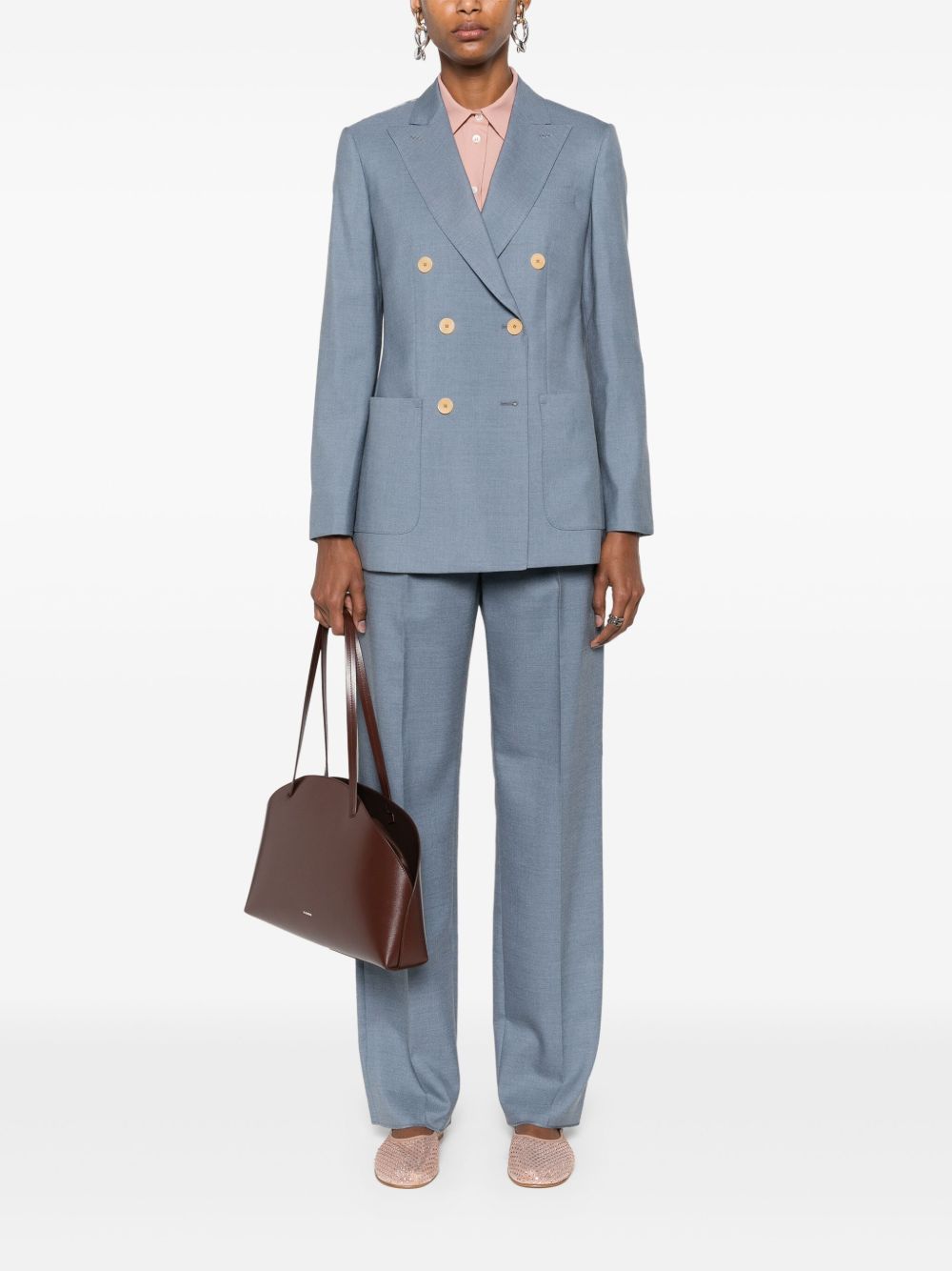 MAX MARA Double-Breasted Women's Blazer with Chest Pocket