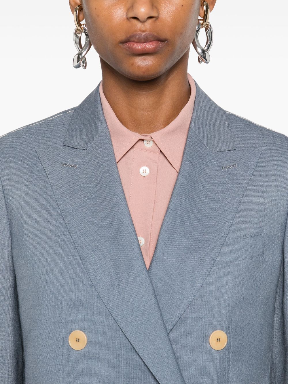 MAX MARA Double-Breasted Women's Blazer with Chest Pocket