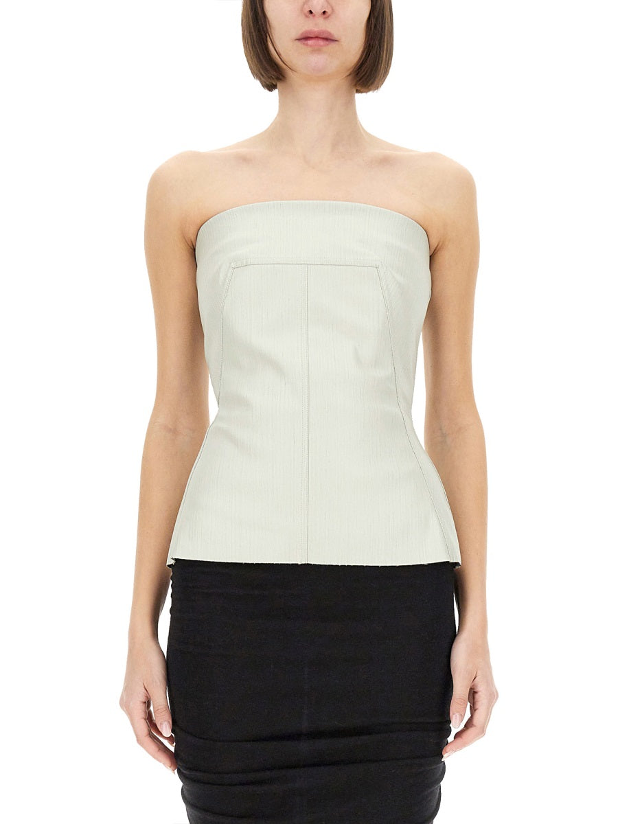 RICK OWENS Mini Bustier Top - Size 40