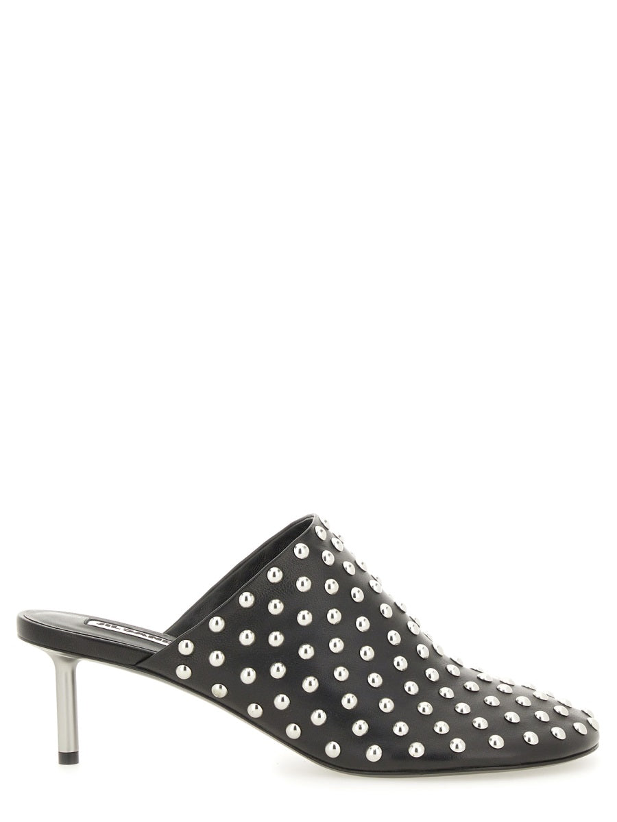 JIL SANDER Flat Nappa Leather Shoes with Studs