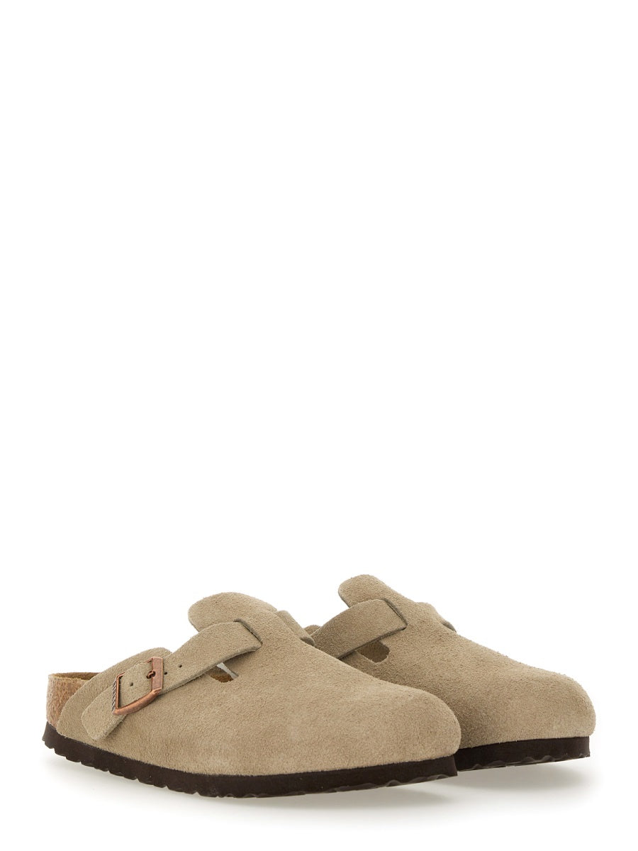 BIRKENSTOCK Narrow Fit Leather Boston Sandals