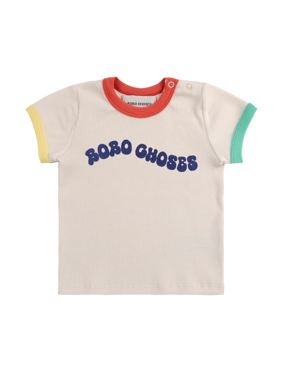 BOBO CHOSES Unisex Mini Wavy T-Shirt for Baby
