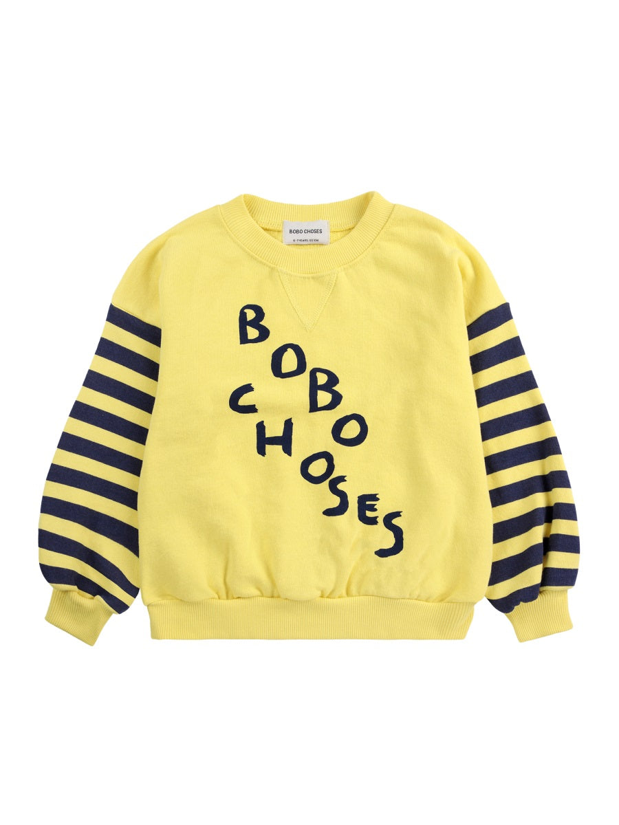 BOBO CHOSES Mini Boys' Diagonal Sweatshirt