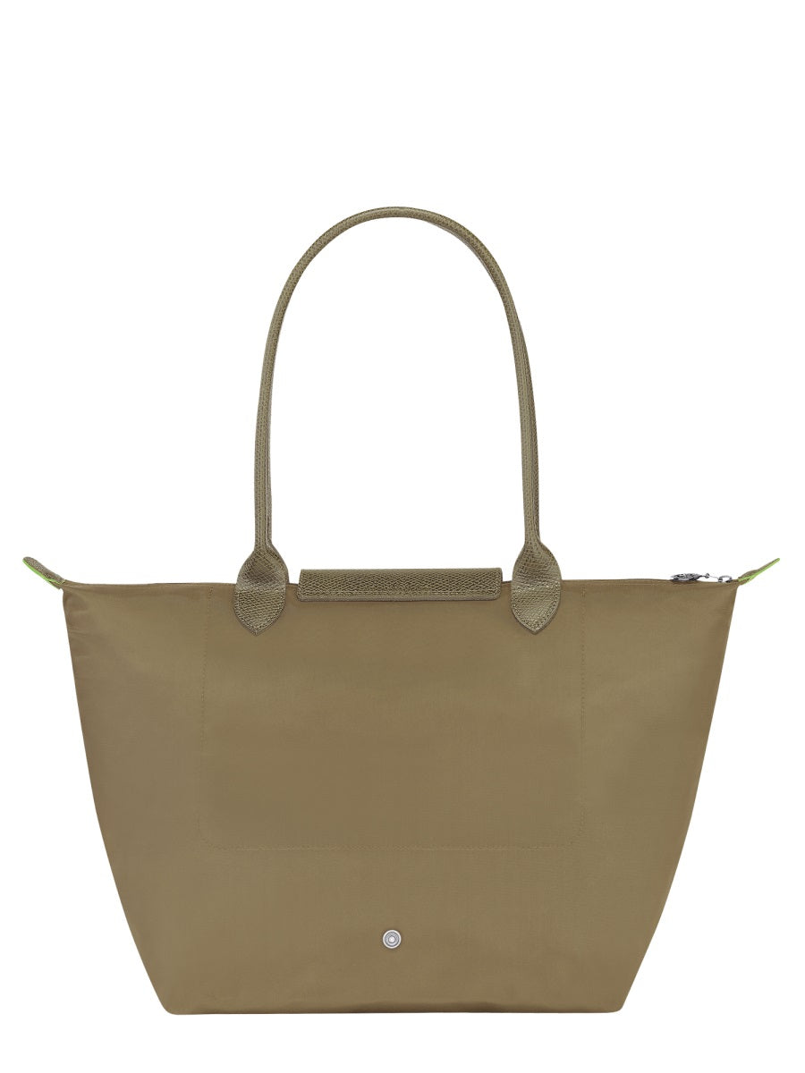 LONGCHAMP Large Handbag with Leather Accents