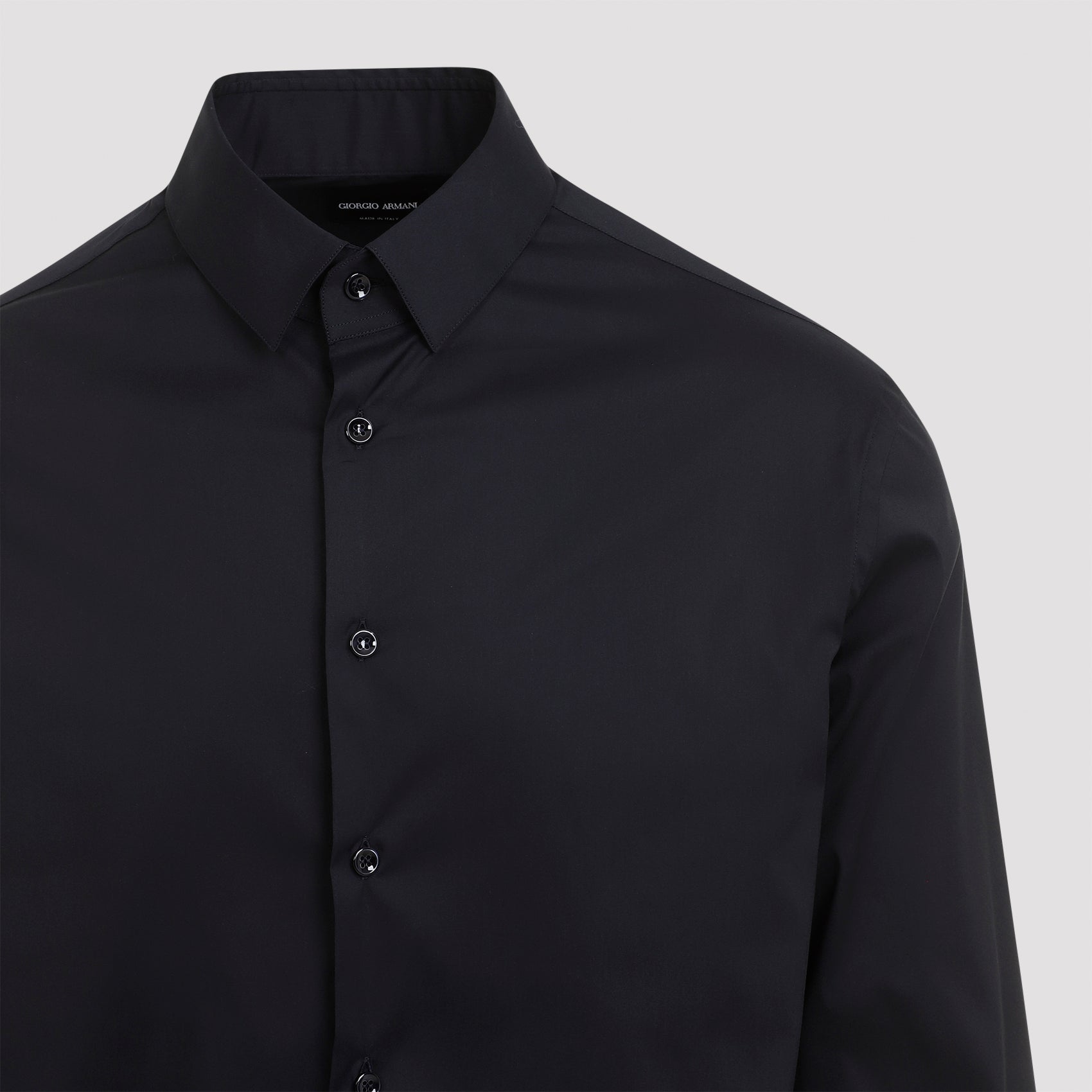 GIORGIO ARMANI Classic Long Sleeve Shirt for Men - FW25 Collection