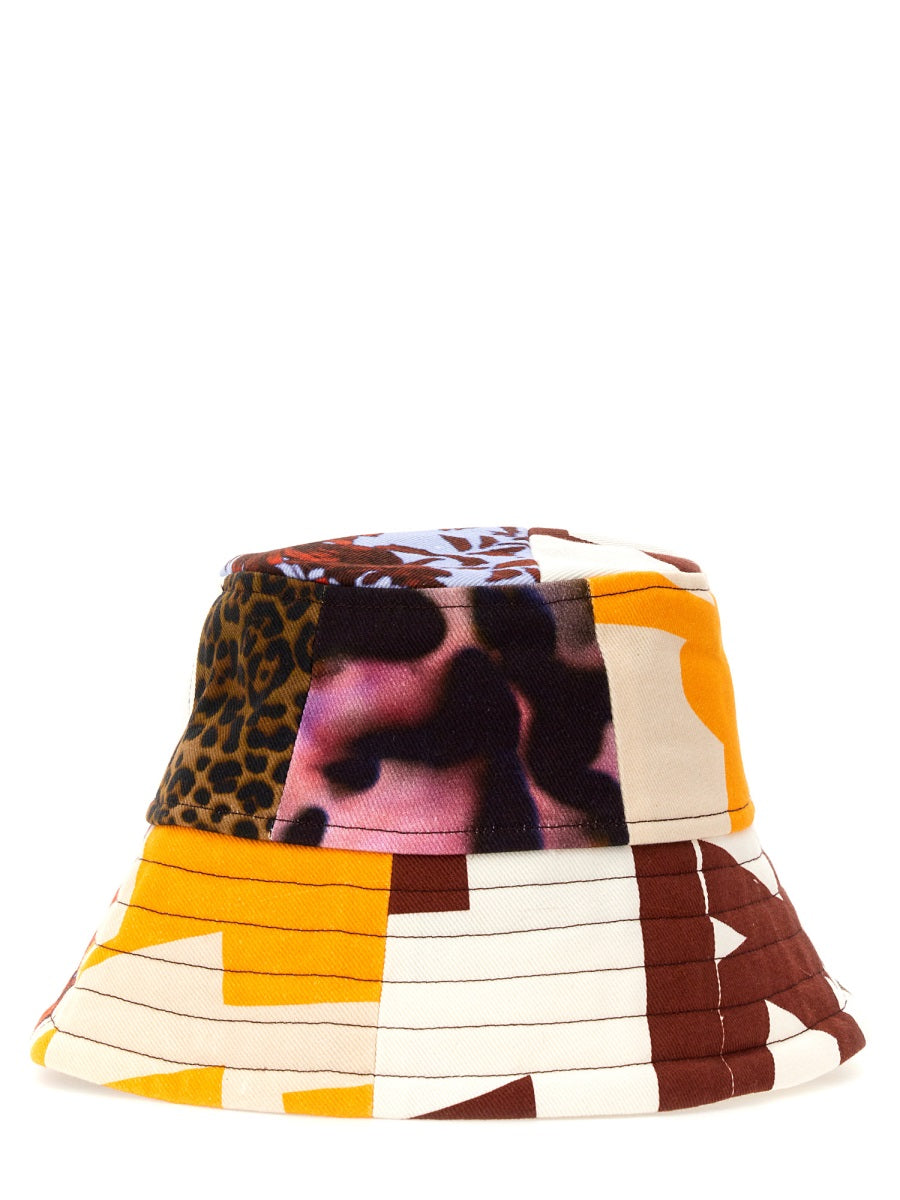 DRIES VAN NOTEN Contrast Stitching Bucket Hat