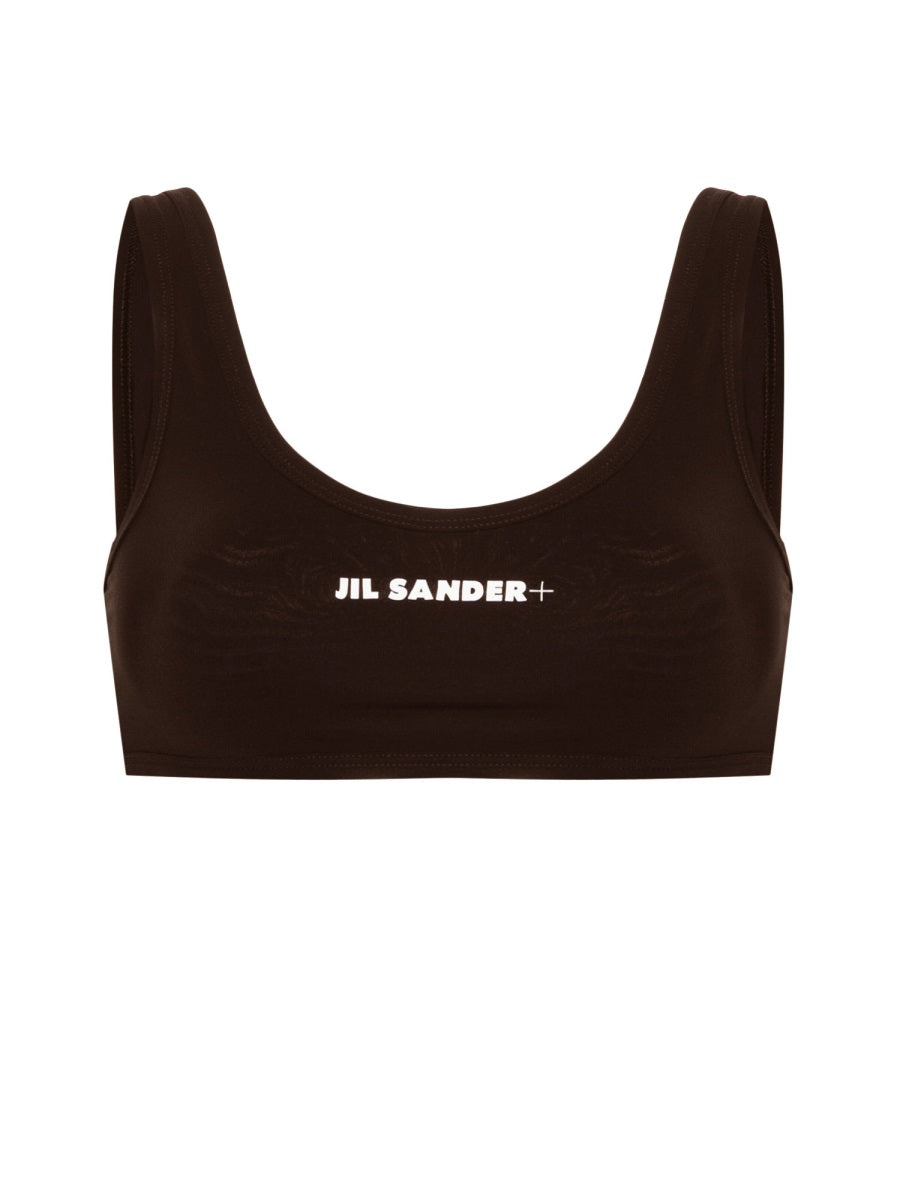 JIL SANDER Logo Bikini Top - Size S