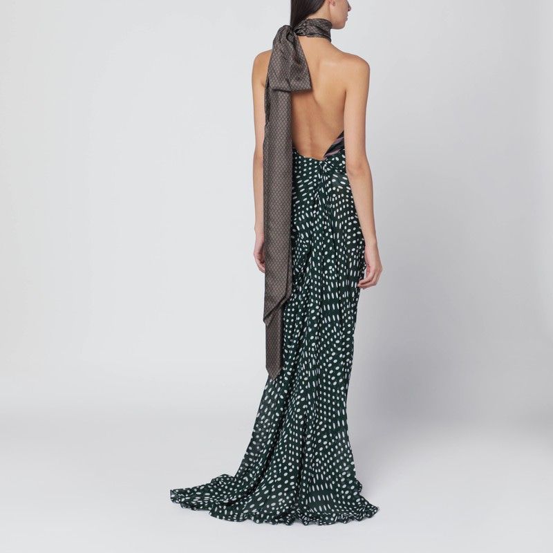 DRIES VAN NOTEN Long Dress in Silk Blend - Size M
