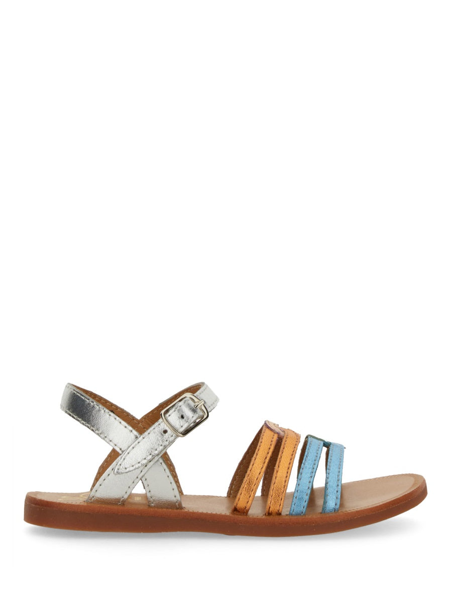 POM D'API Kids' Mini Leather Sandals