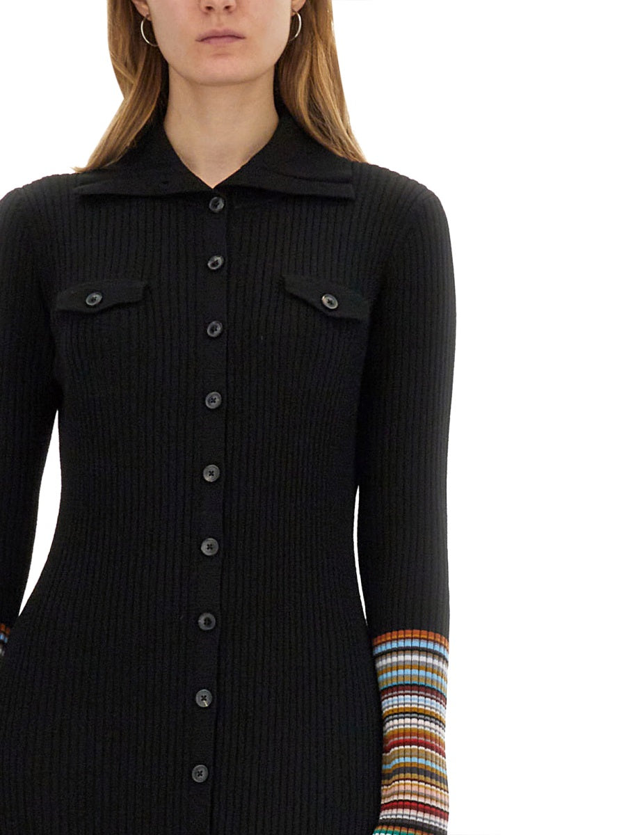 PAUL SMITH Wool Knit Dress - Size S