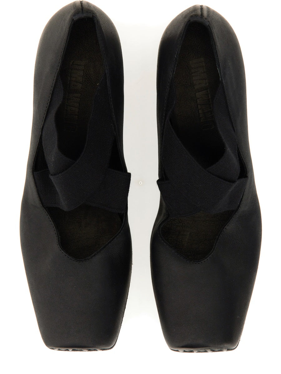 UMA WANG Leather Ballerina Flats - Women’s FW25 Collection
