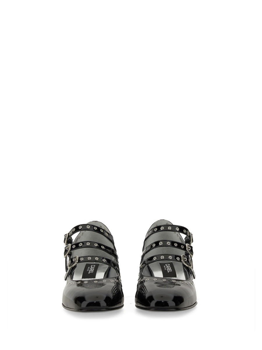 CAREL PARIS Leather Mary Jane Heels - Camden