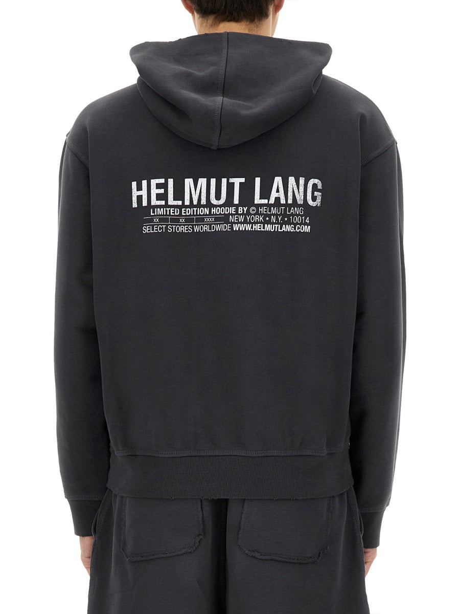 HELMUT LANG Regular Fit Hoodie - SS25 Collection