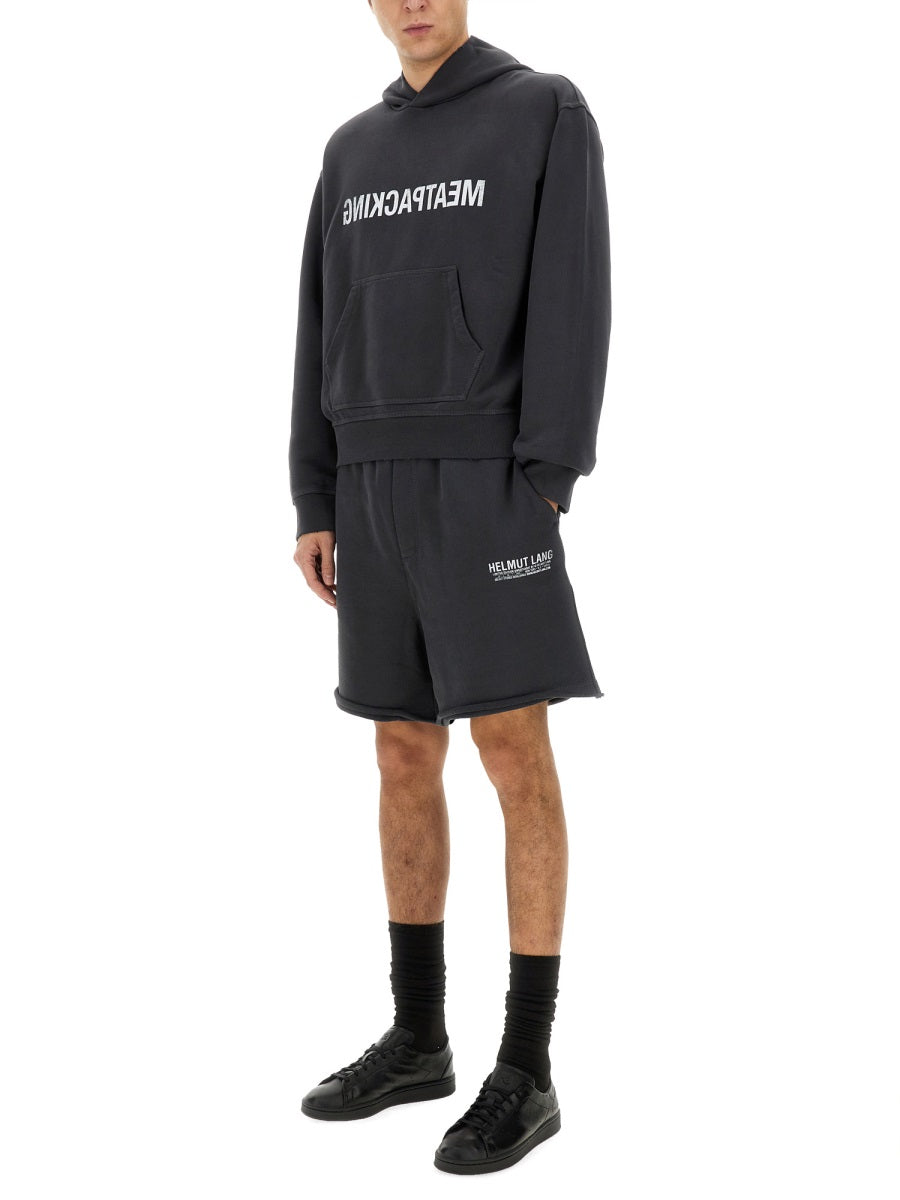 HELMUT LANG Regular Fit Hoodie - SS25 Collection