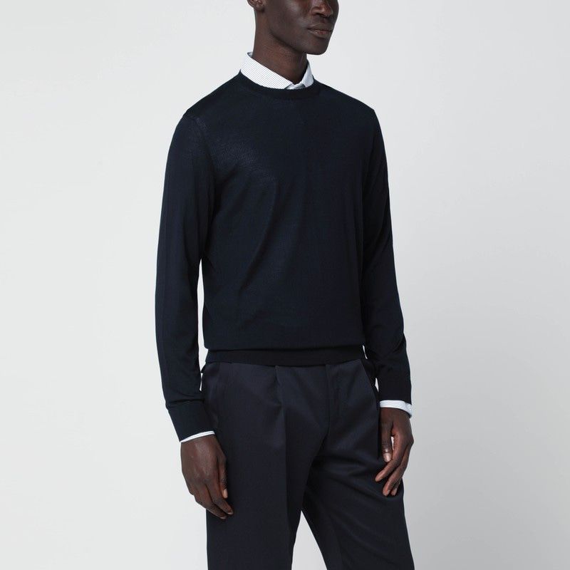 ZEGNA Crewneck Wool Sweater for Men - FW25 Collection