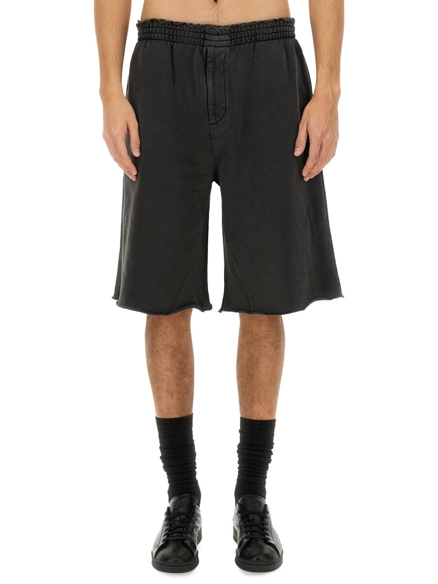 HELMUT LANG Regular Fit Garment-Dyed Shorts - Size L