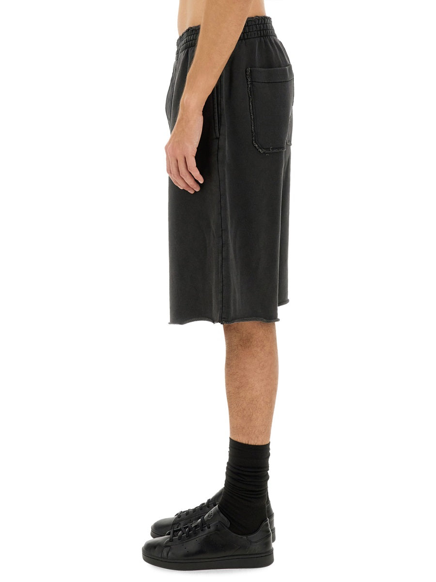 HELMUT LANG Regular Fit Garment-Dyed Shorts - Size L