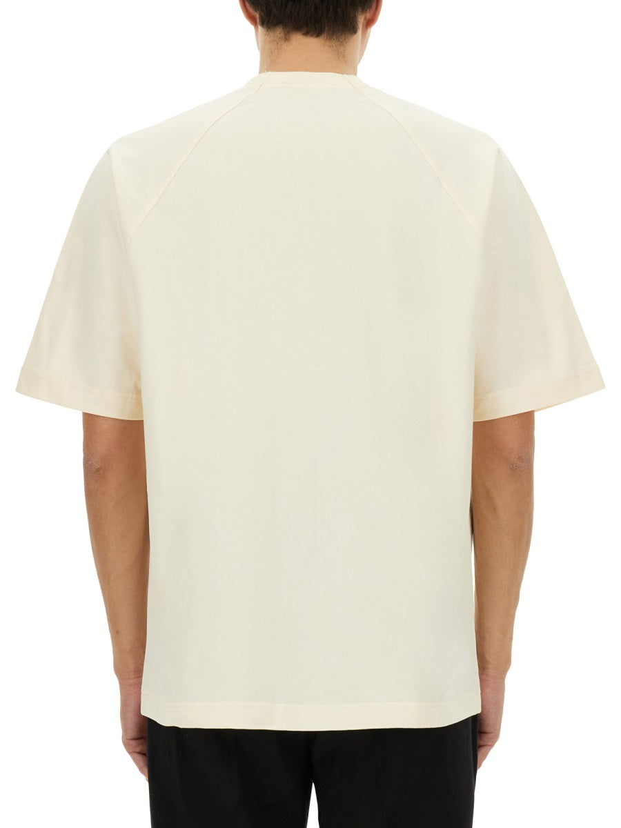 JACQUEMUS Men's T-Shirt Typo - Size L