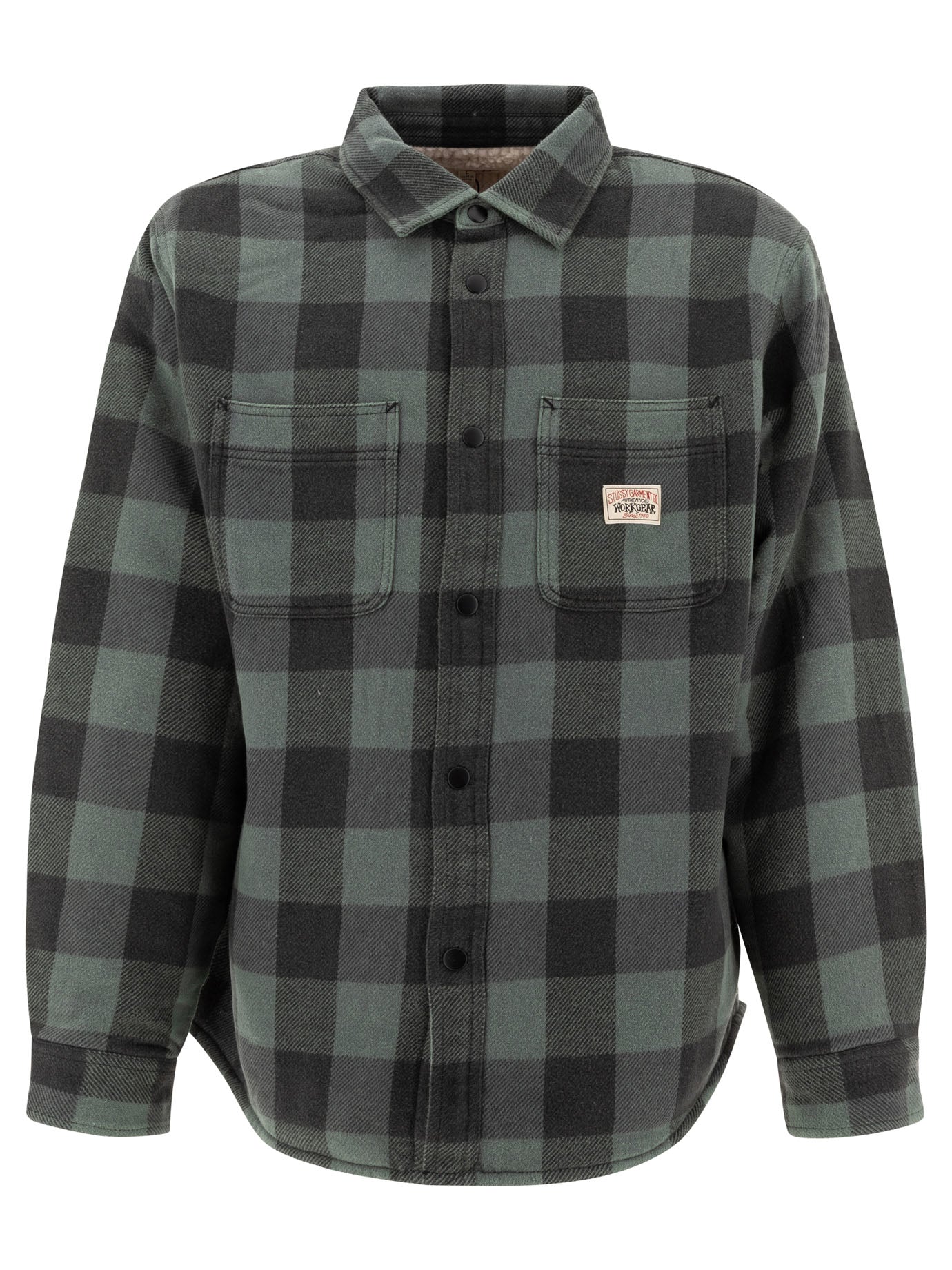 STUSSY Relaxed Fit Check Overshirt for Men