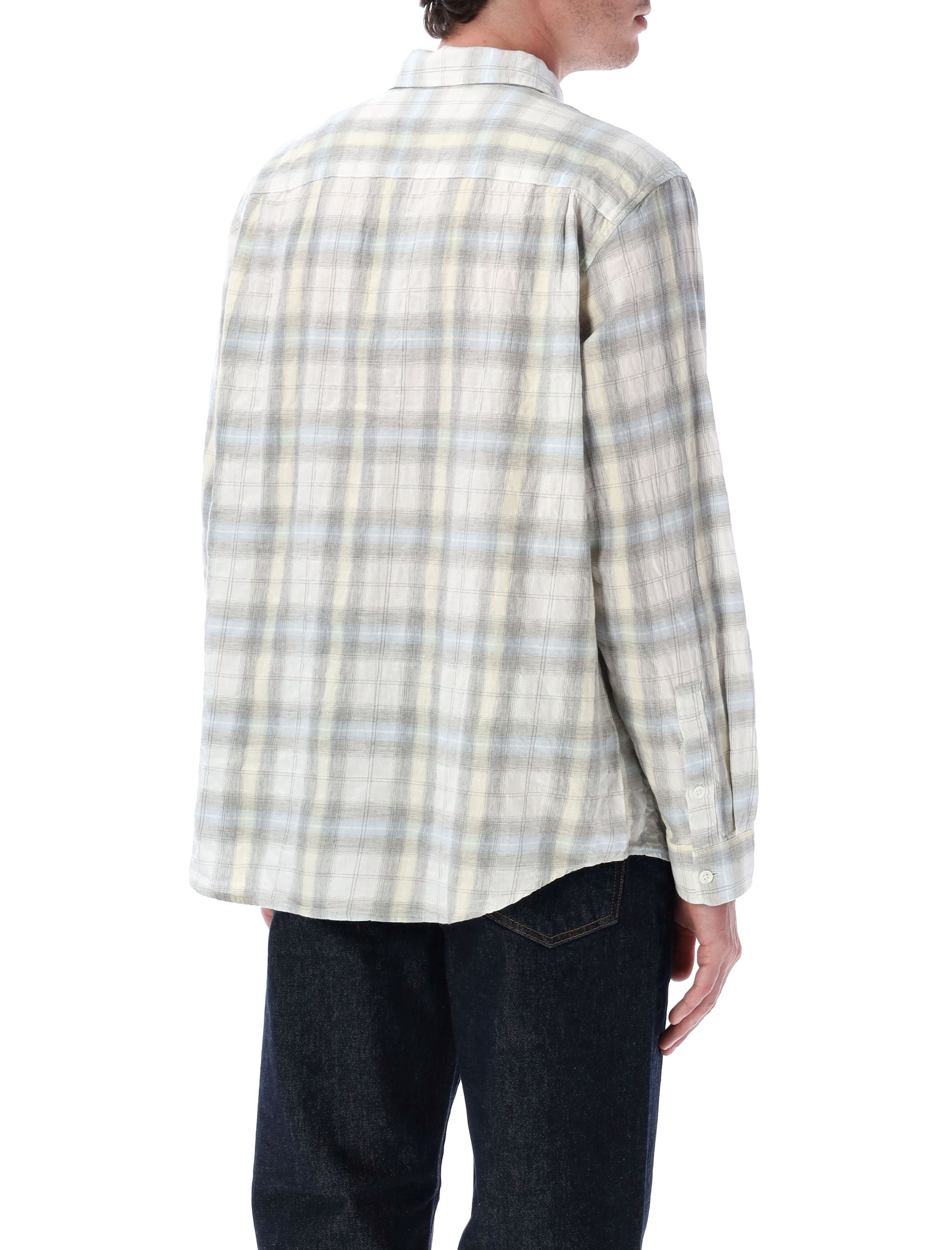 STUSSY Plaid Beach Shirt - Loose Fit, Long Sleeves
