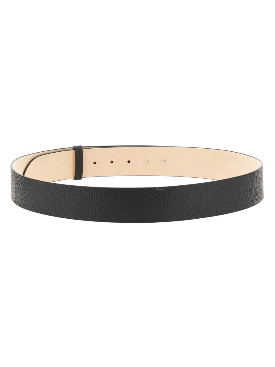 MAISON MARGIELA Elegant Men's Belt with Four Stitches - 4.5 CM