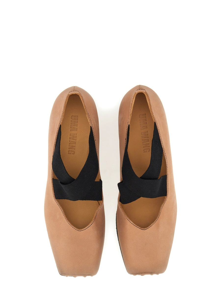 UMA WANG Leather Ballerina Flats for Women