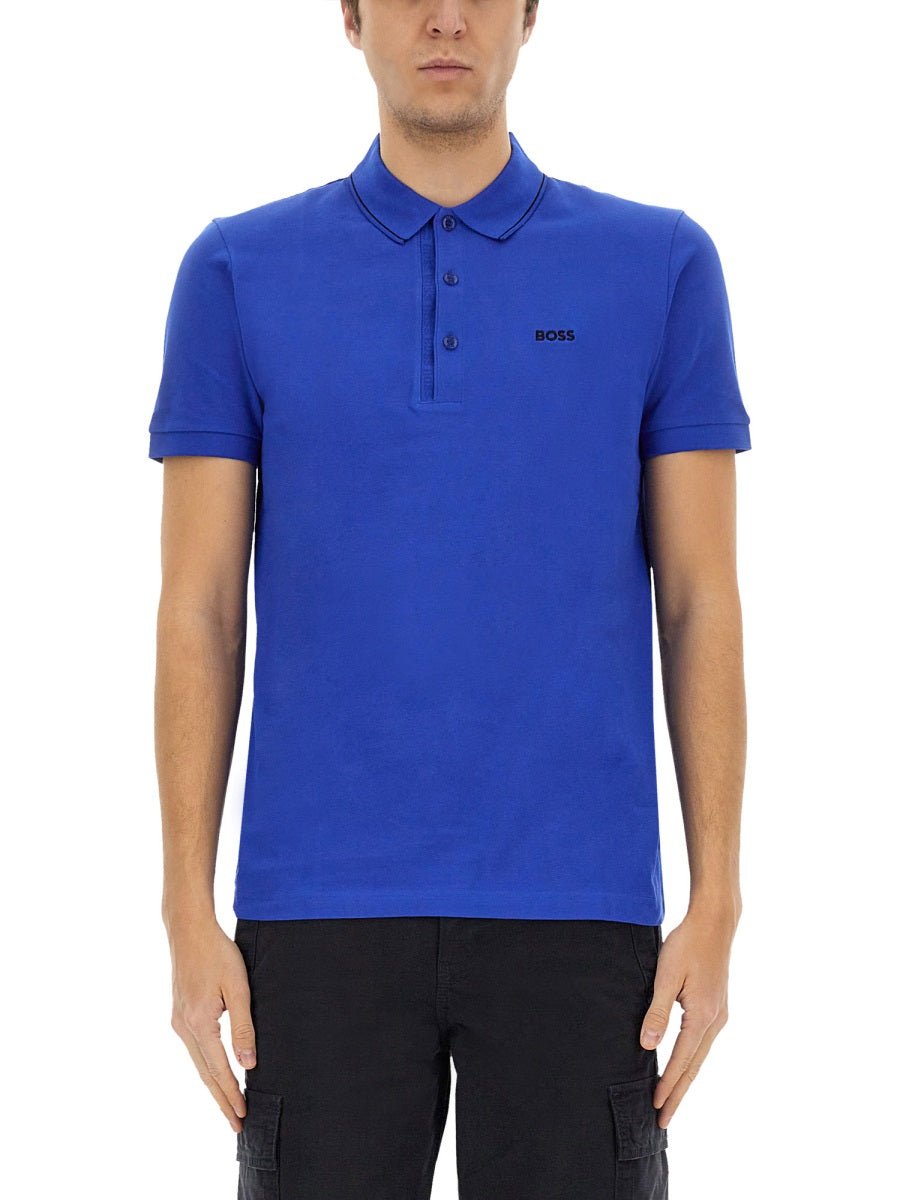 BOSS Men's Cotton Polo Shirt - Size L