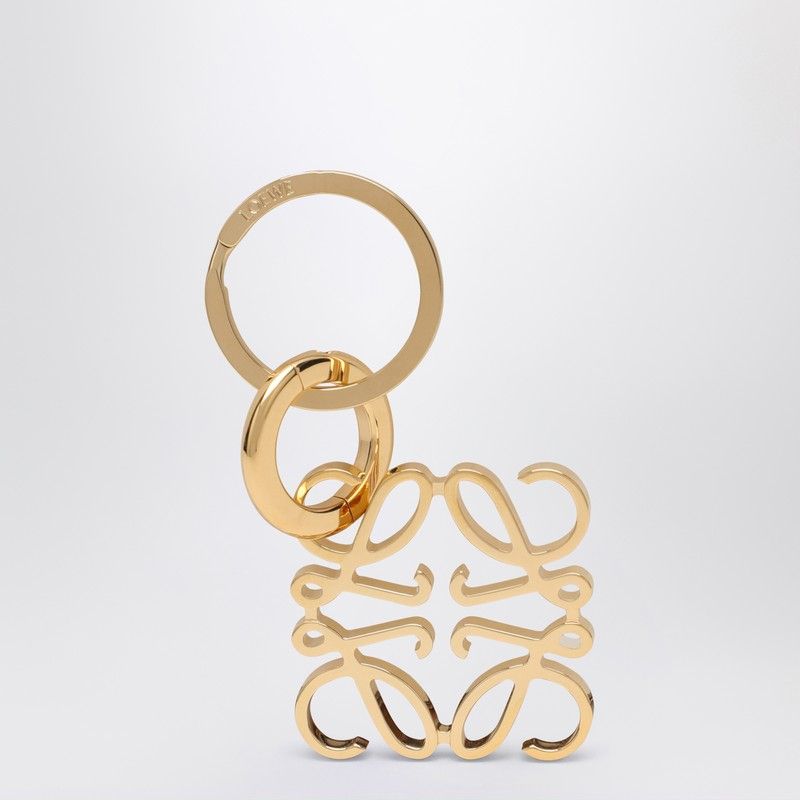 LOEWE Mini Golden Anagram Keychain