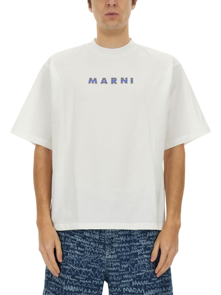 MARNI Logo Tee for Men - Size 48