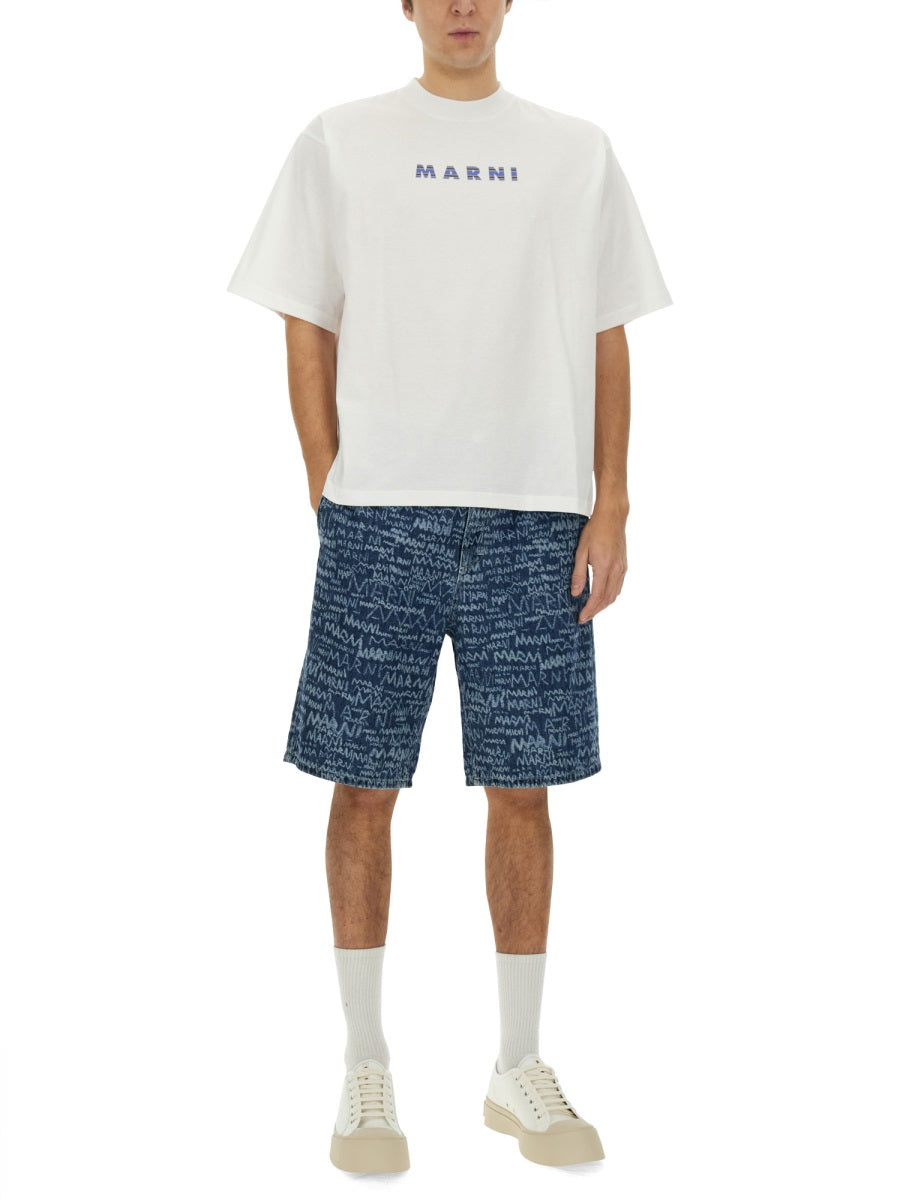 MARNI Logo Tee for Men - Size 48