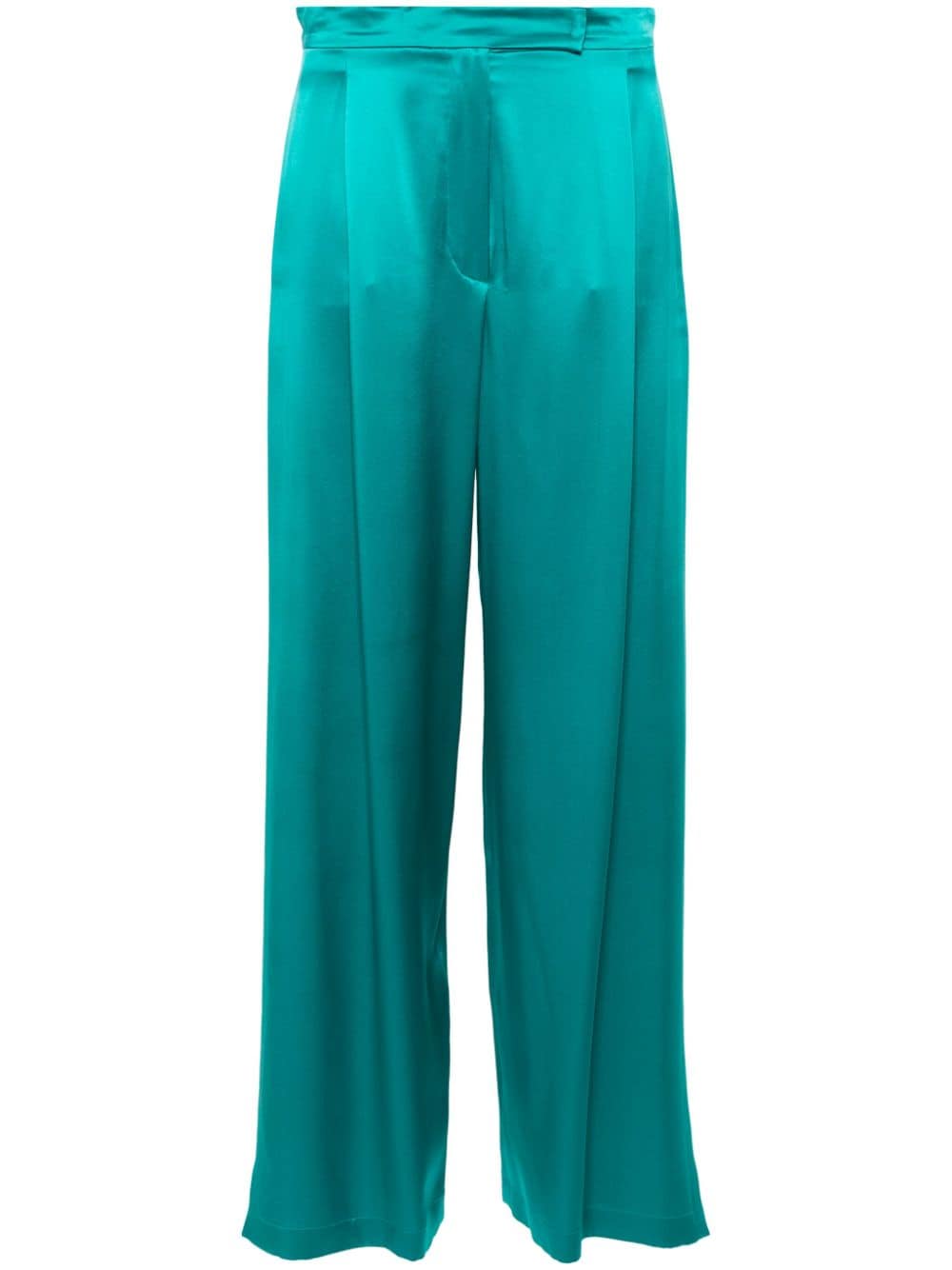 MAX MARA PIANOFORTE Wide-Leg Silk Trousers for Women - SS24 Collection