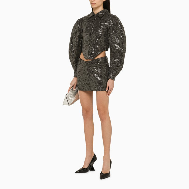 ROTATE BIRGERCHRISTENSEN Micro Sequin Mini Skirt for Women